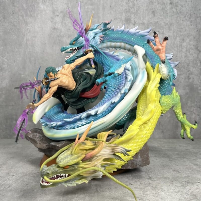 One Pieces 35cm 14Big three dragons zoro PVC action figure