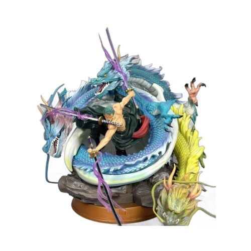 One Pieces 35cm 14Big three dragons zoro PVC action figure